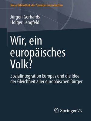 cover image of Wir, ein europäisches Volk?